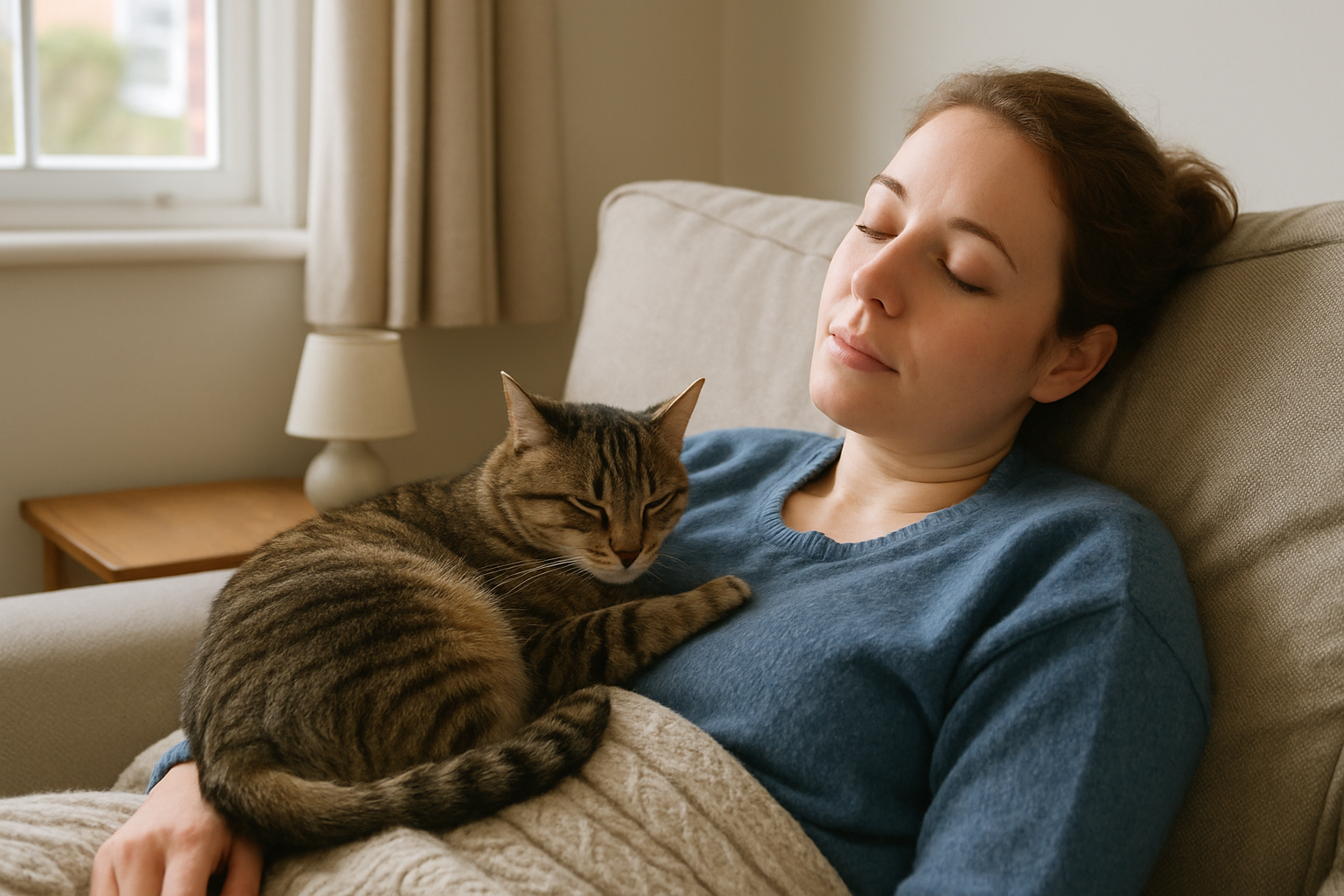 why your cat sleeps on you
