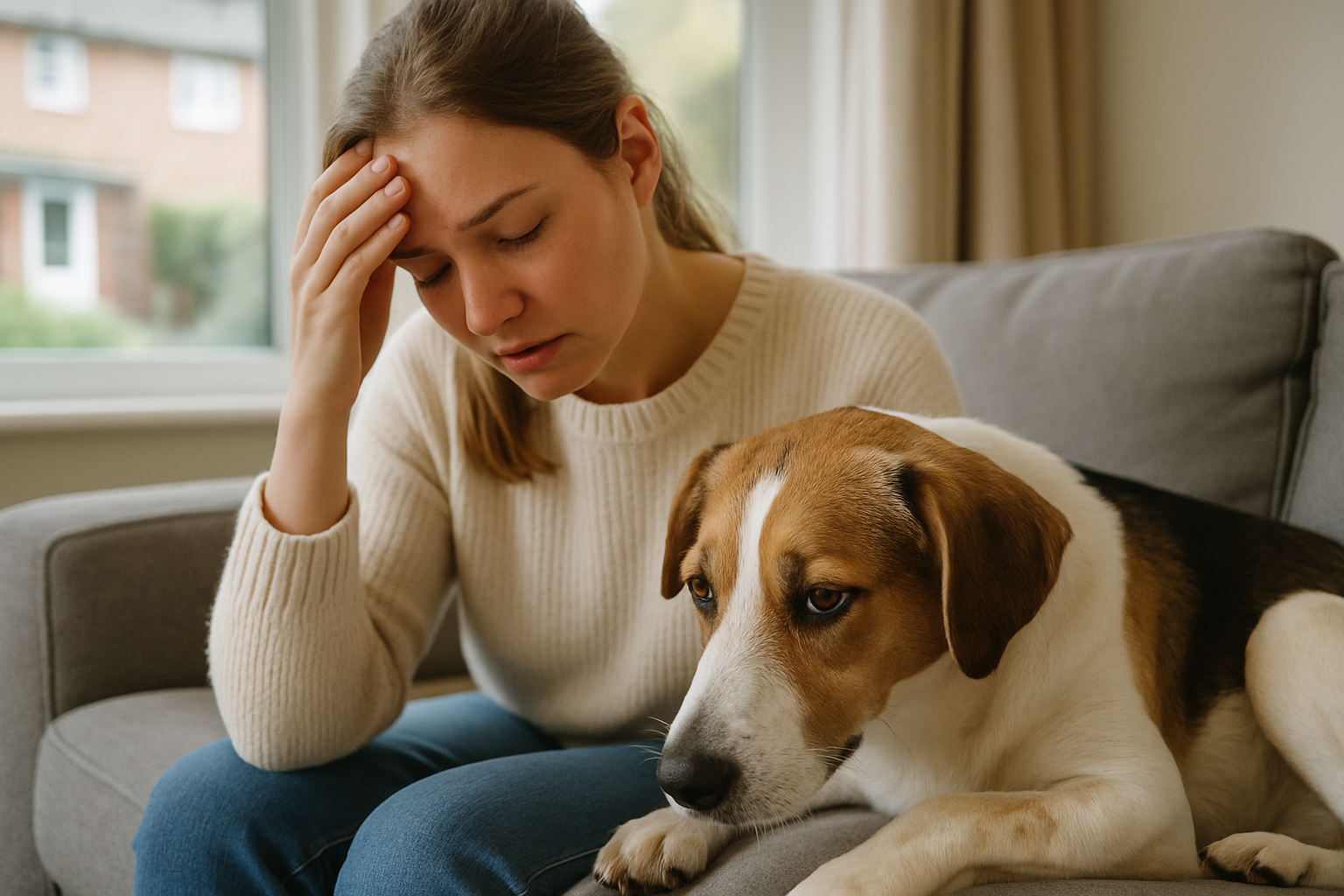 dog feeling overwhelmed